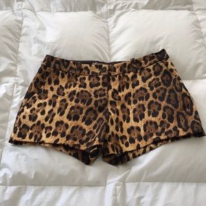 NWT Michael Kors Collection leopard print shorts